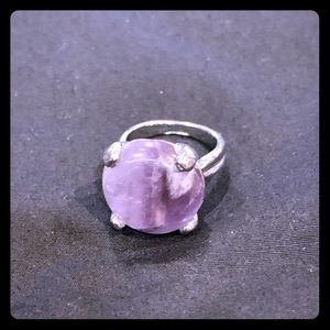 Ring purple stone
